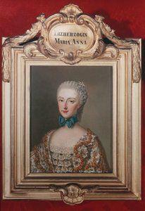 Archduchess Maria Anna&39;Marianne&39;（1738-89）皇帝弗朗西斯一世（1708-65）的女儿和奥地利皇后玛丽亚特丽莎（1717-80）1762 作者 让·埃蒂安·利奥塔
